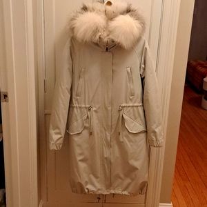 Winter coat with natural fur